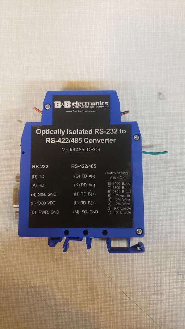 B&B Electronics 485LDRC9 Optically Isolated RS-232 To RS-422/485 Converter(S6LLST11402)