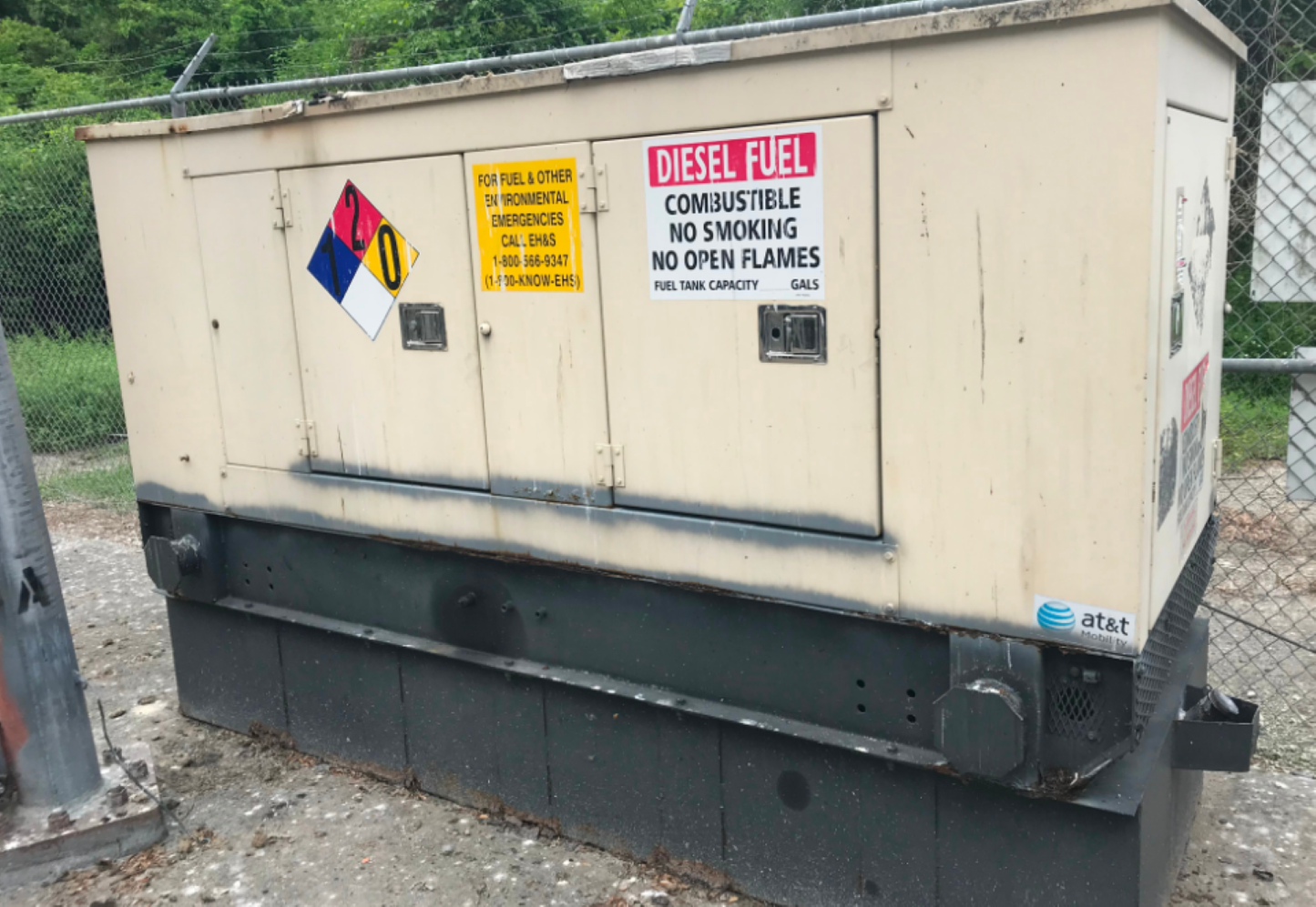 40kW Diesel Olympian Cat 3054 Generator 1ph 120/240 '93