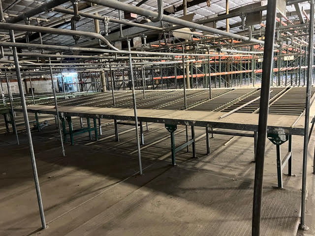 10'x2'x33" Buschman Conveyors with Legs