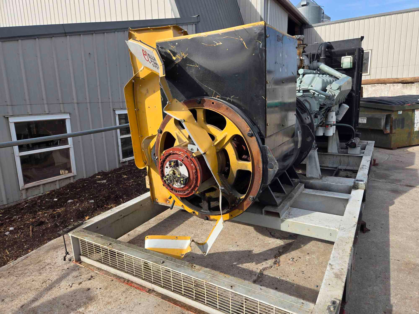 750KW Mitsubishi V12 Generator AS-IS Not Working See Photos-17522