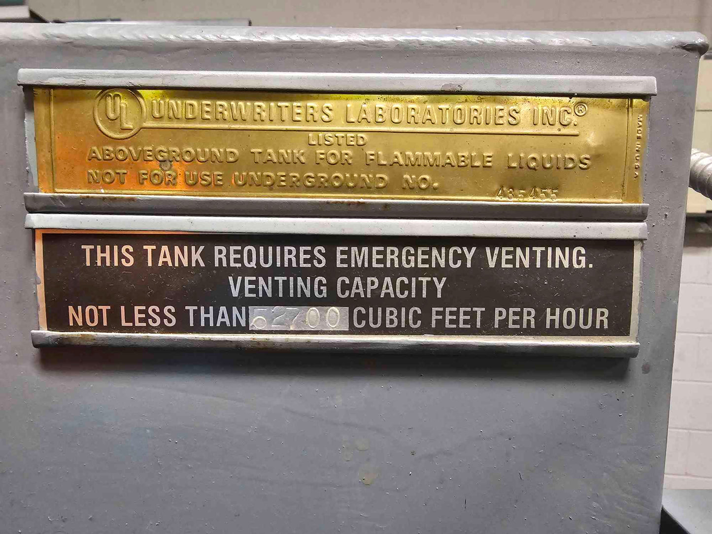 150A Simplex Diesel Day Tank Aboveground 52700 CuFt(9446AA)