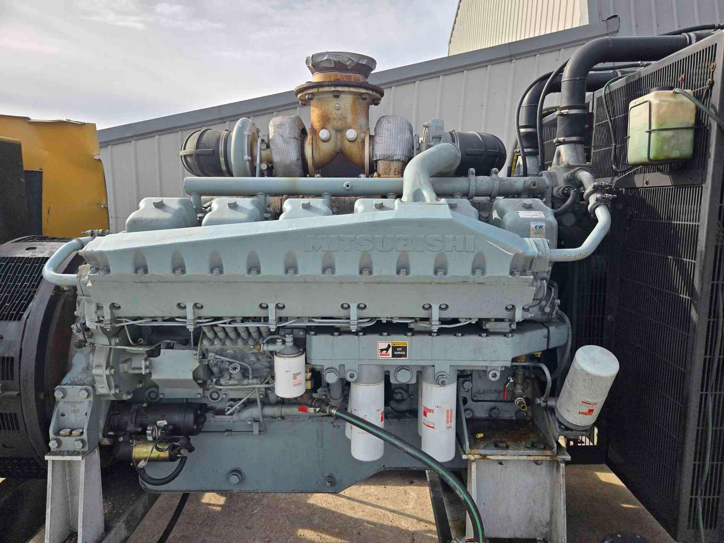 750KW Mitsubishi V12 Generator AS-IS Not Working See Photos-17522