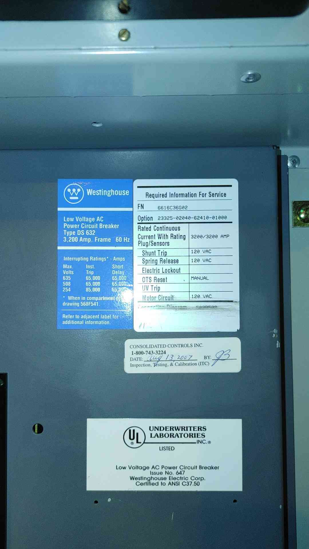 3200A / 4000A Westinghouse VCP DS Switchgear 4x 800a Breakers 2x 3200a Main(101492)