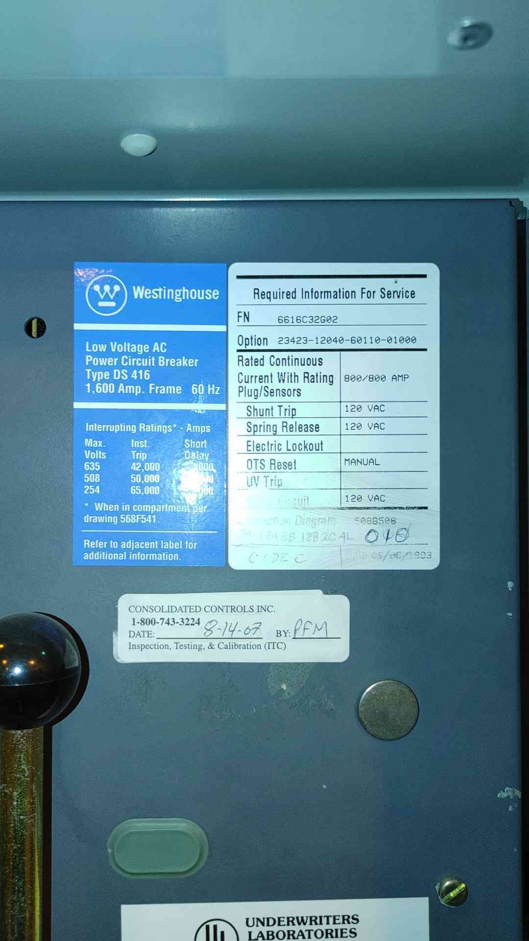 3200A / 4000A Westinghouse VCP DS Switchgear 4x 800a Breakers 2x 3200a Main(101492)