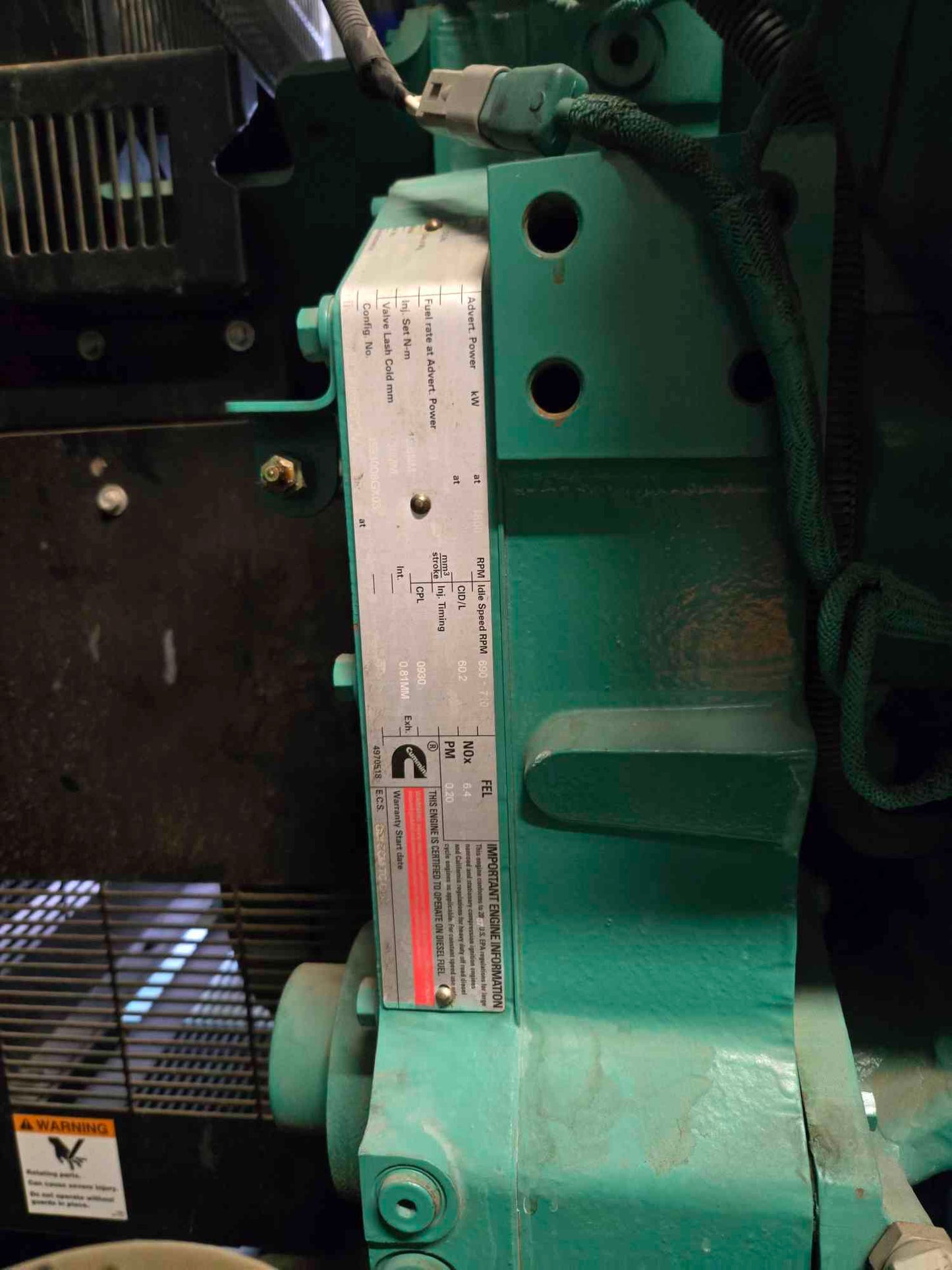 2MW 2000KW 2 Megawatt Cummins Diesel Generator 2000DQKAB 7200/12470v