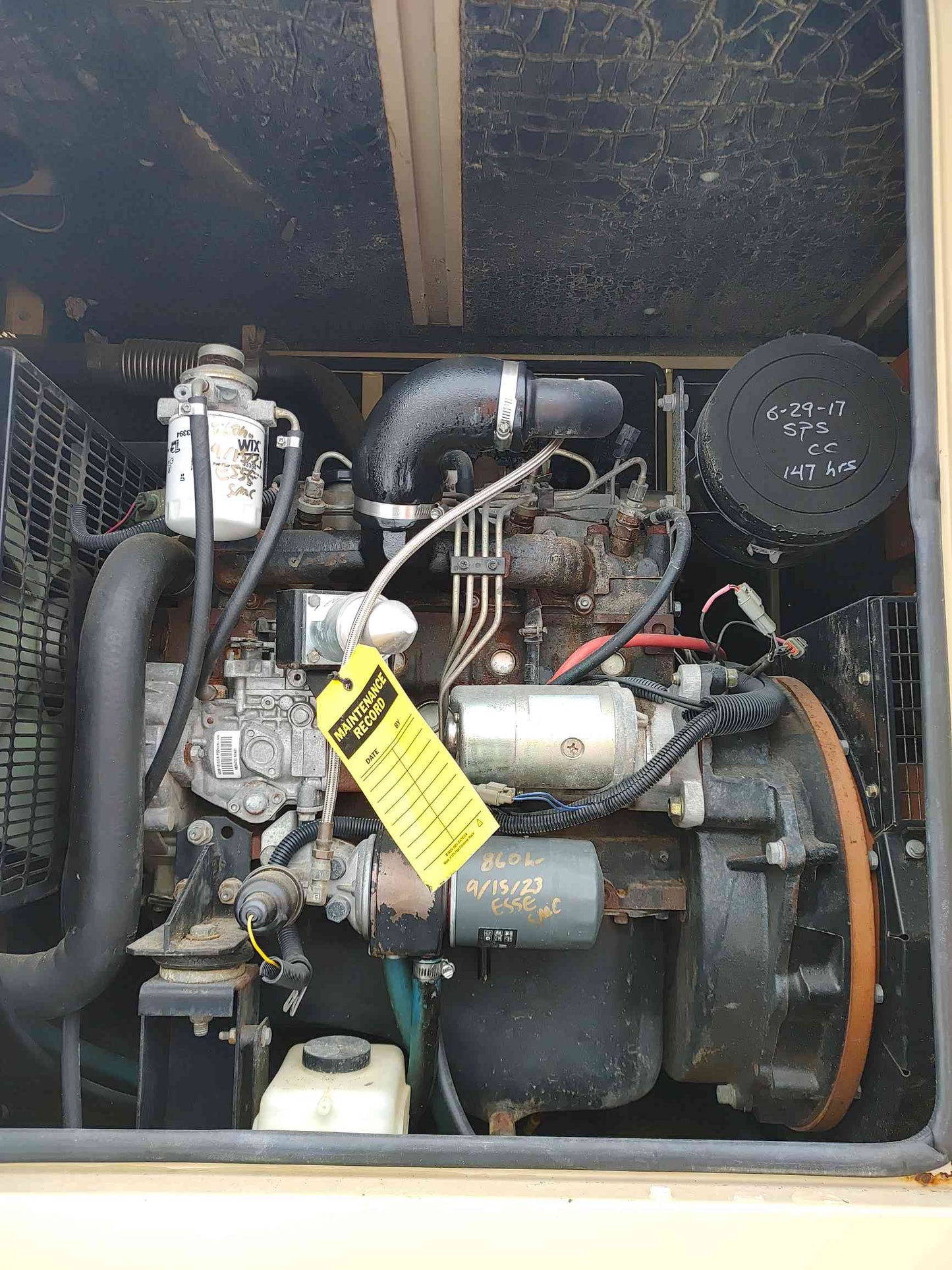 35KW GENERAC Diesel Generator 120/240 1PH 860Hrs. TESTED (SKU: 104501)(104501)
