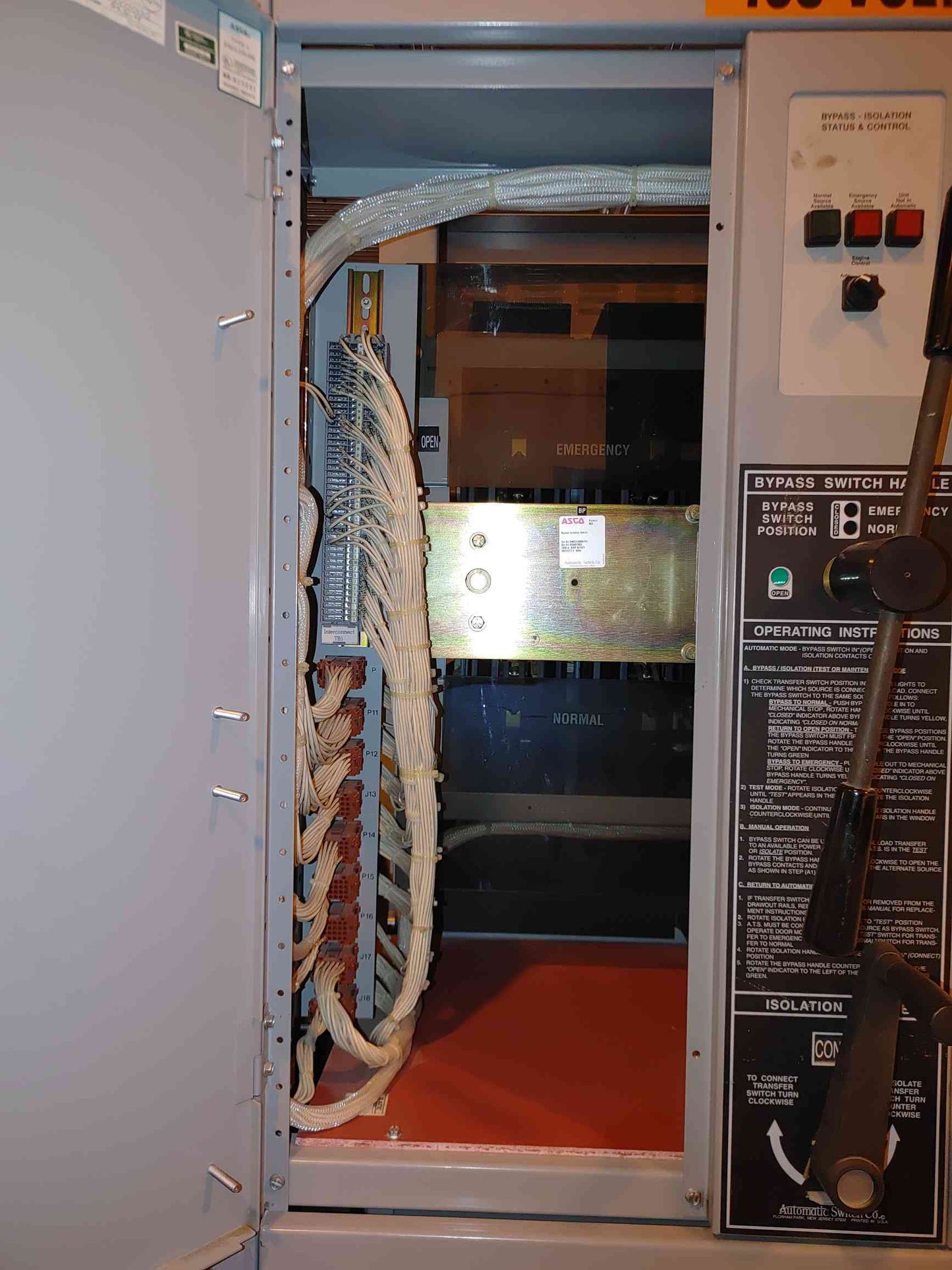 1600A 480V ASCO ATS Automatic Transfer Switch Series 962