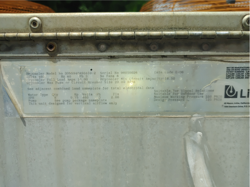 Liebert 8 Fan Condenser DDNS940AS0459-2 (109542)
