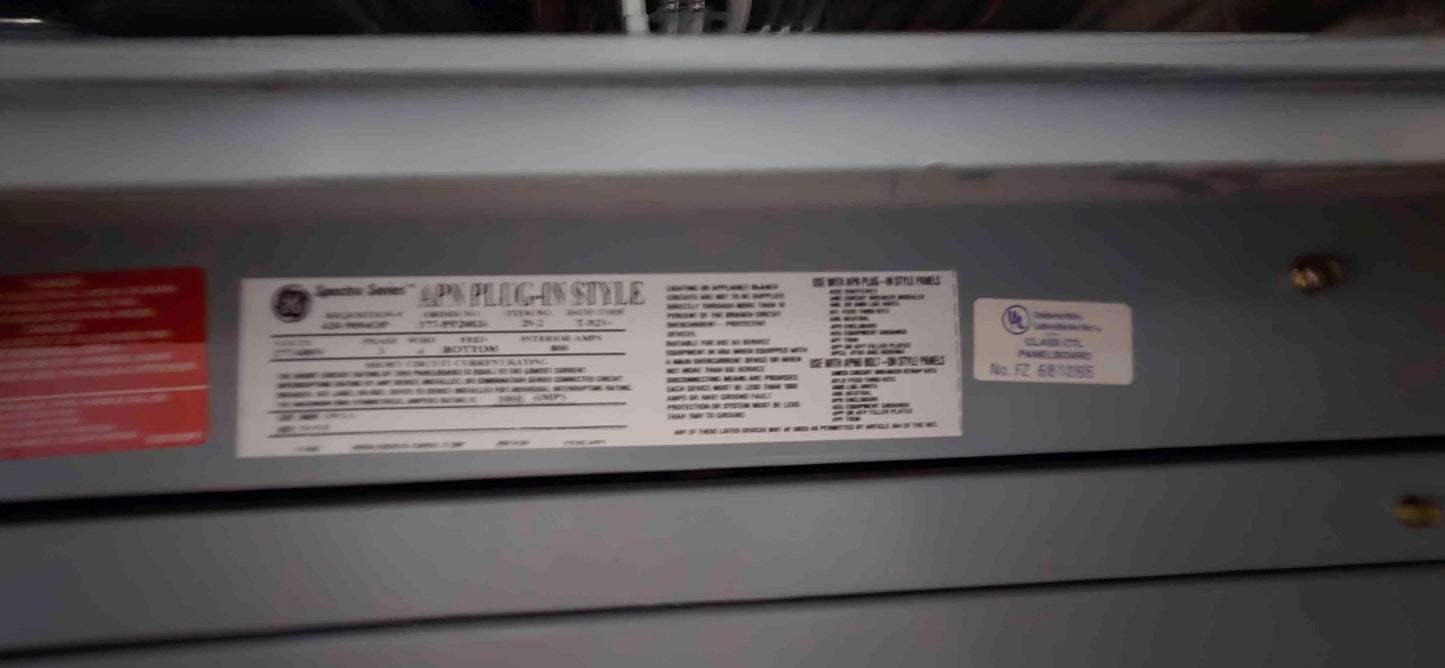 800A GE APN Specta Series 8 Breaker Distribution Panelboard 480v 30A SELA36AT0030 (108099)