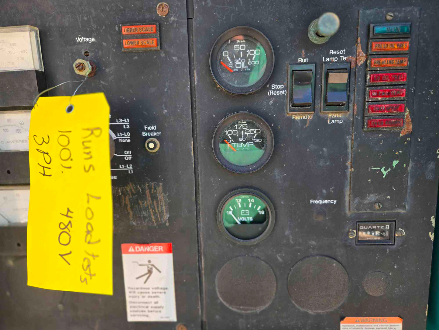 60KW Onan Generator 6.8L Ford LP Nat Gas '08 608 Hrs. LOAD TESTED
