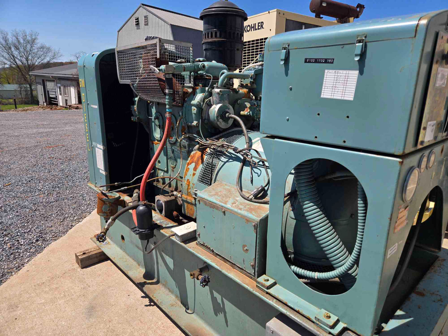45KW GM Detroit Diesel 3Ph Generator 1914Hrs LOAD TESTED