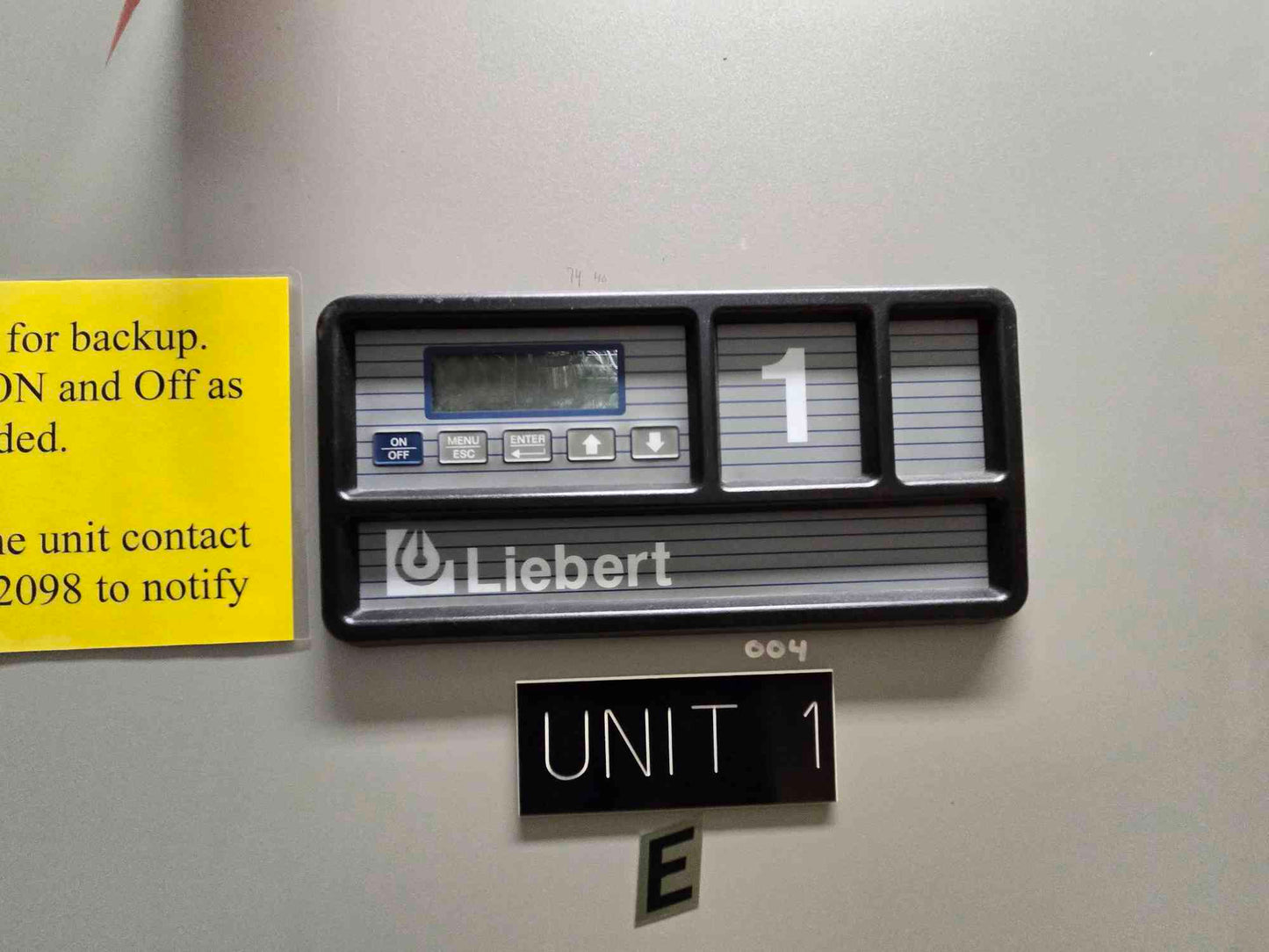 Liebert 8 Ton 460V 3Ph CRAC VH114A Upflow Computer Room AC