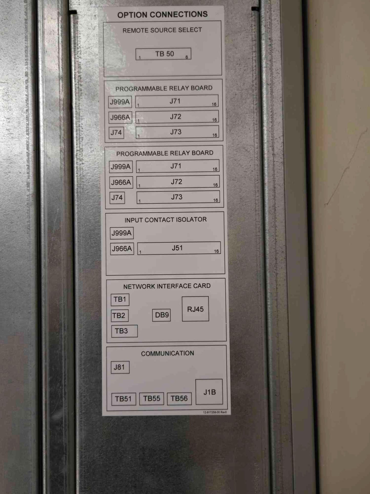 Liebert STS 250 Amp 480V STS2 250A Static Transfer Switch (108546)