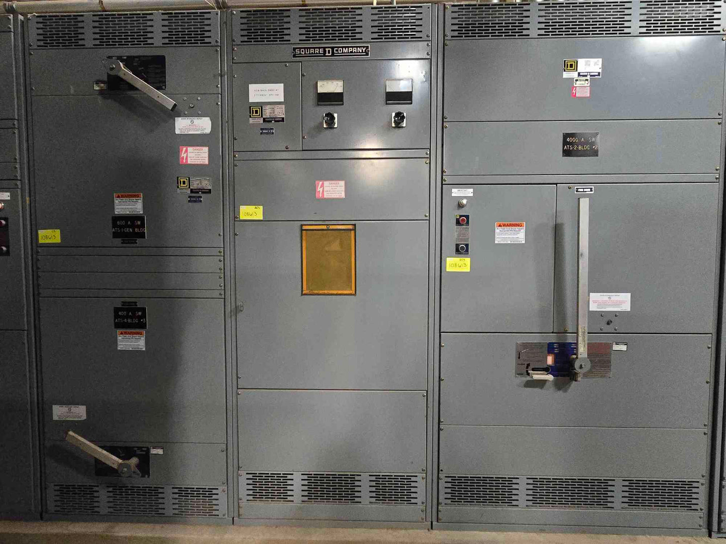 4000 Amp Square D 3 Section Switchgear 480Y/277