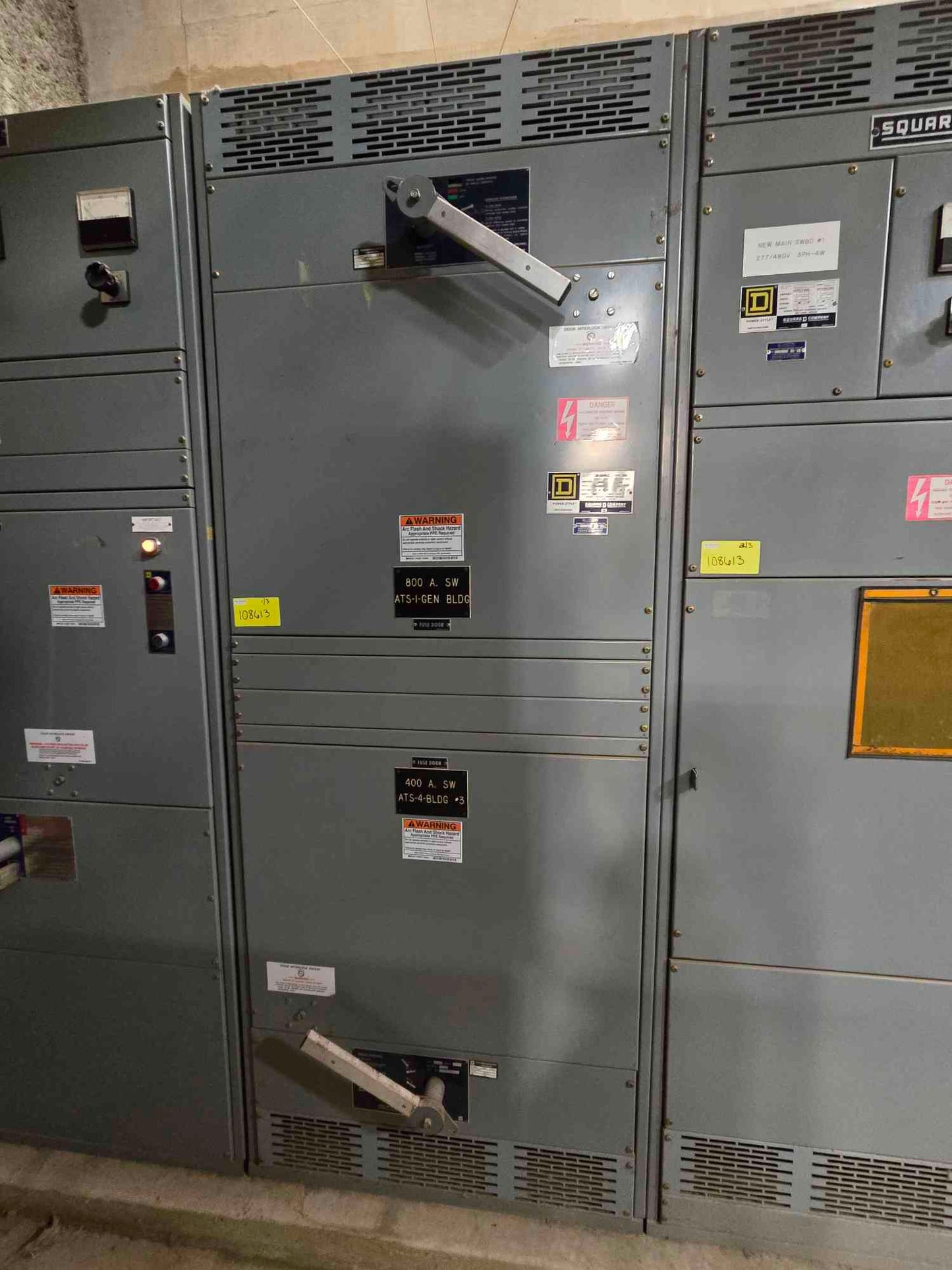 4000 Amp Square D 3 Section Switchgear 480Y/277