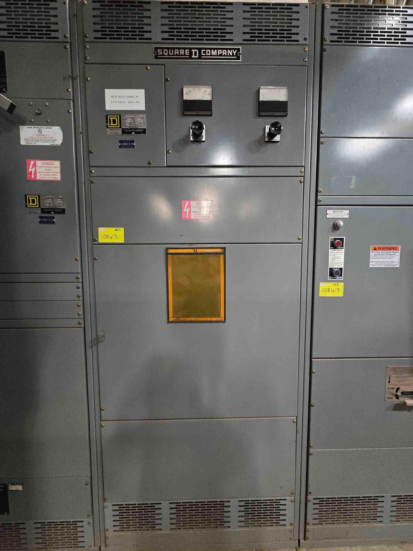 4000 Amp Square D 3 Section Switchgear 480Y/277