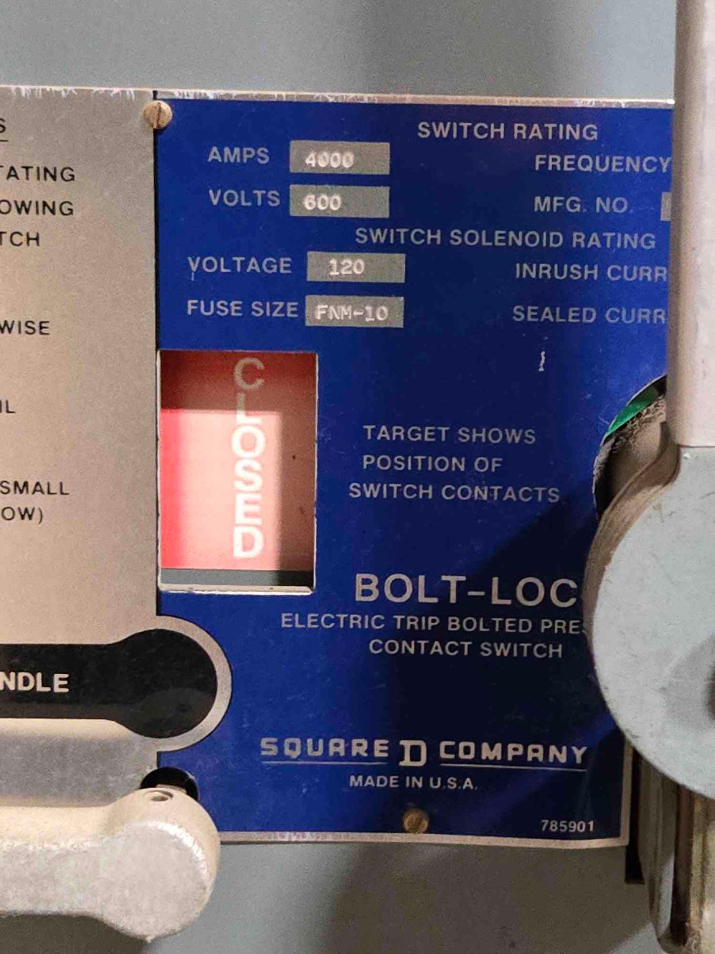 4000 Amp Square D 3 Section Switchgear 480Y/277