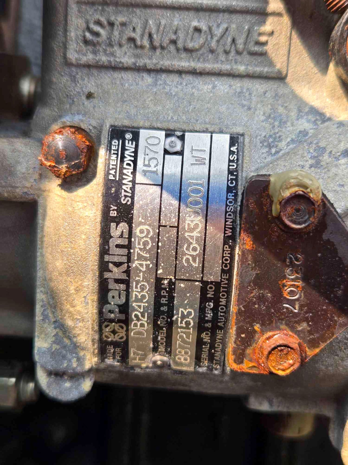 40KW Magnatek 4-236 Perkins Diesel Generator '98 620Hrs LOAD TESED