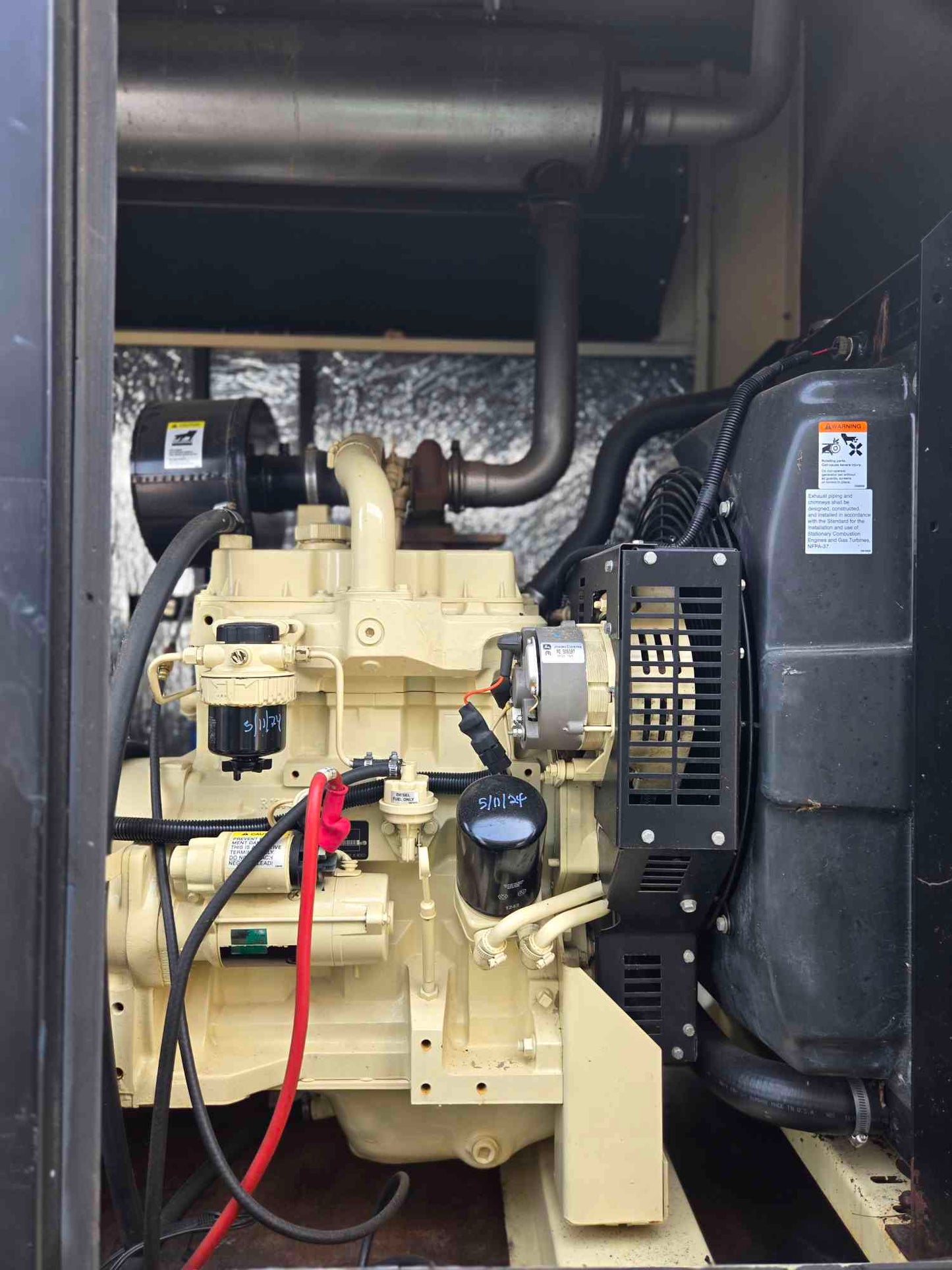 40KW Kohler 3029T John Deere Diesel Generator 340Hrs TESTED