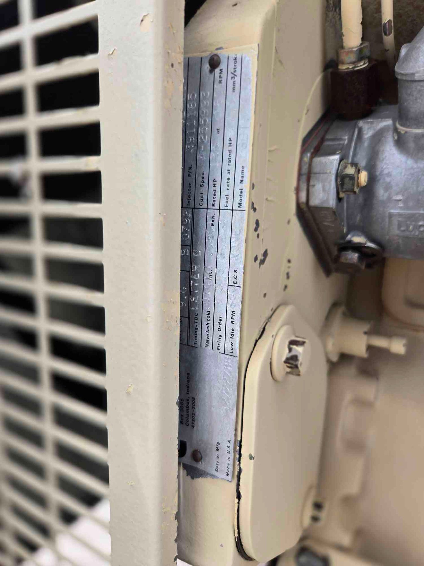 80KW Kohler 5.9L Cummins Diesel Generator '89 1802 Hrs TESTED