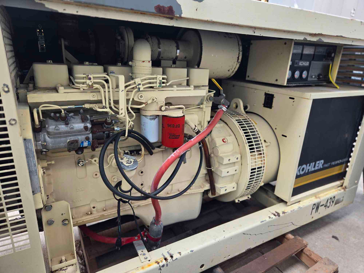 80KW Kohler 5.9L Cummins Diesel Generator '89 1802 Hrs TESTED