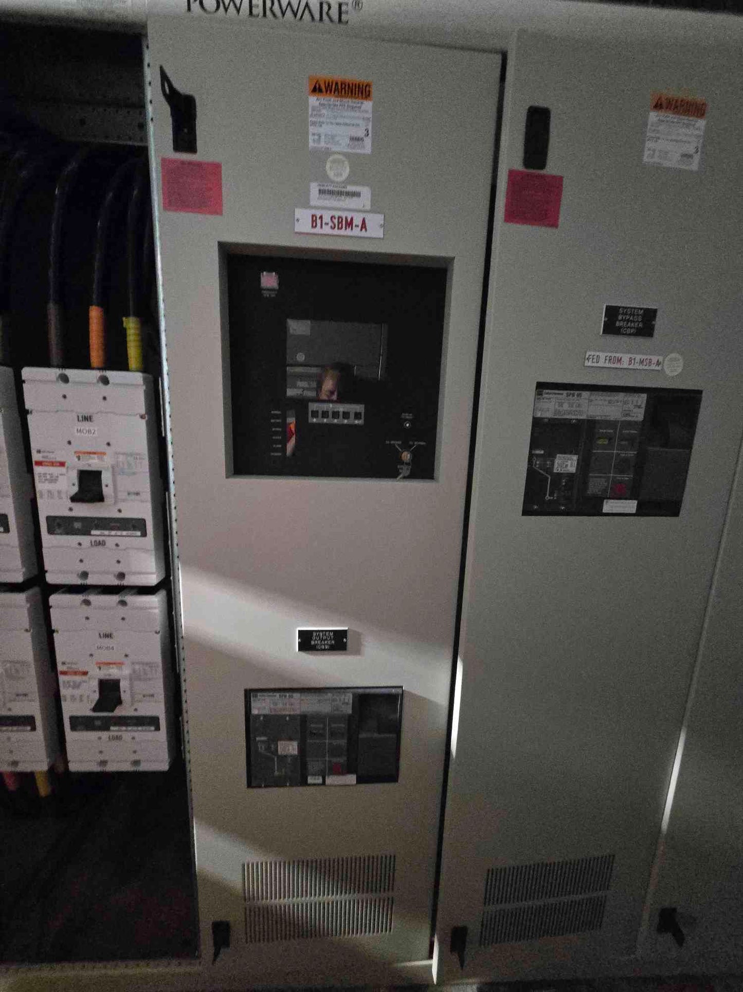 2000A Powerware 480V UPS Bypass Control 3 Section SPB Cutler Hammer