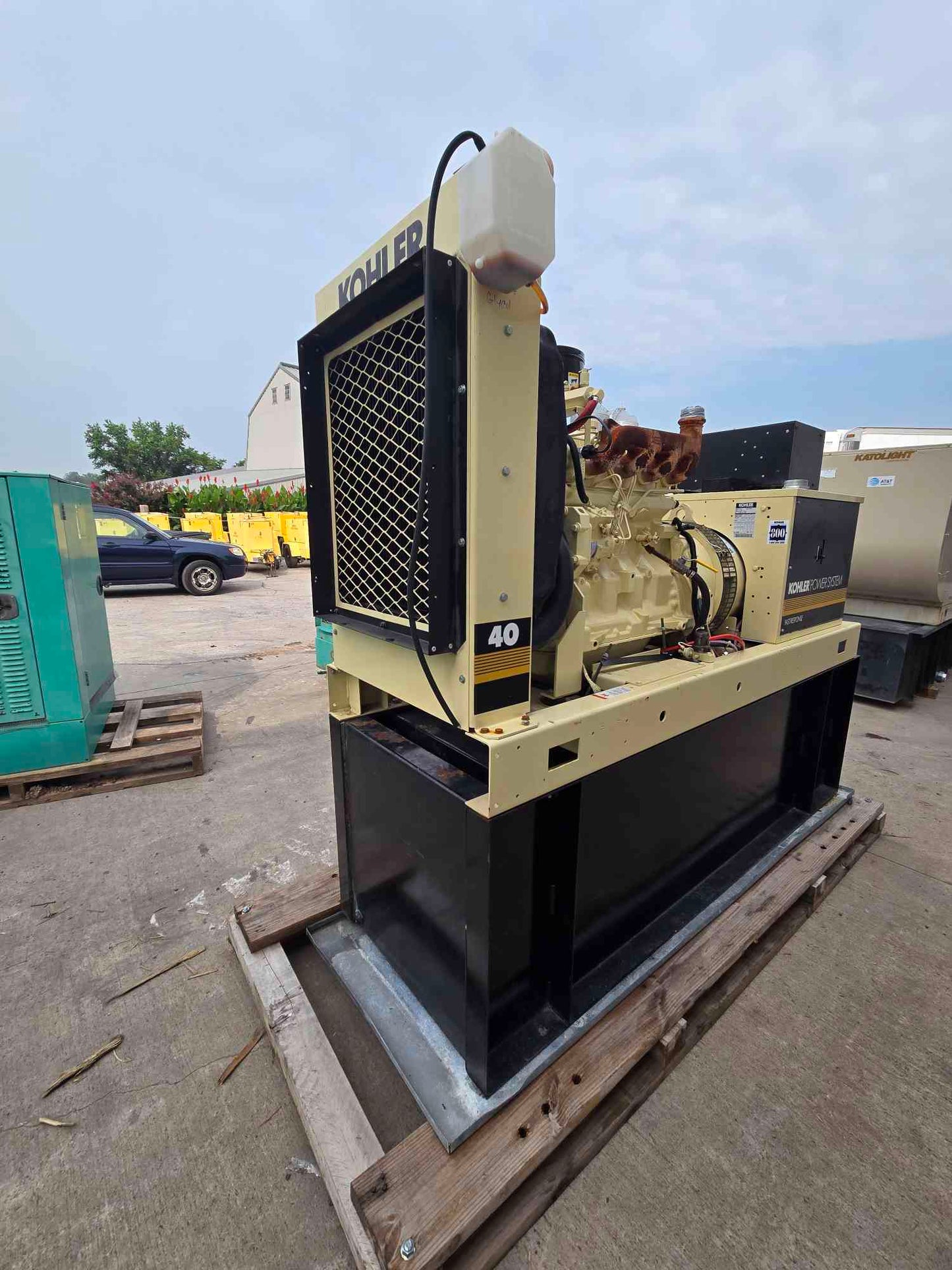 40KW 37KW Kohler 40ROZJ61 John Deere Diesel 4039 Generator 1333 Hrs '97 Tested