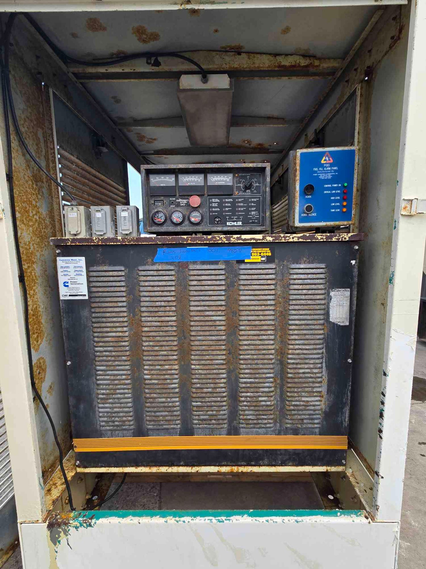 250KW / 265KW Kohler Series 60 Detroit Diesel 336 Hrs TESTED