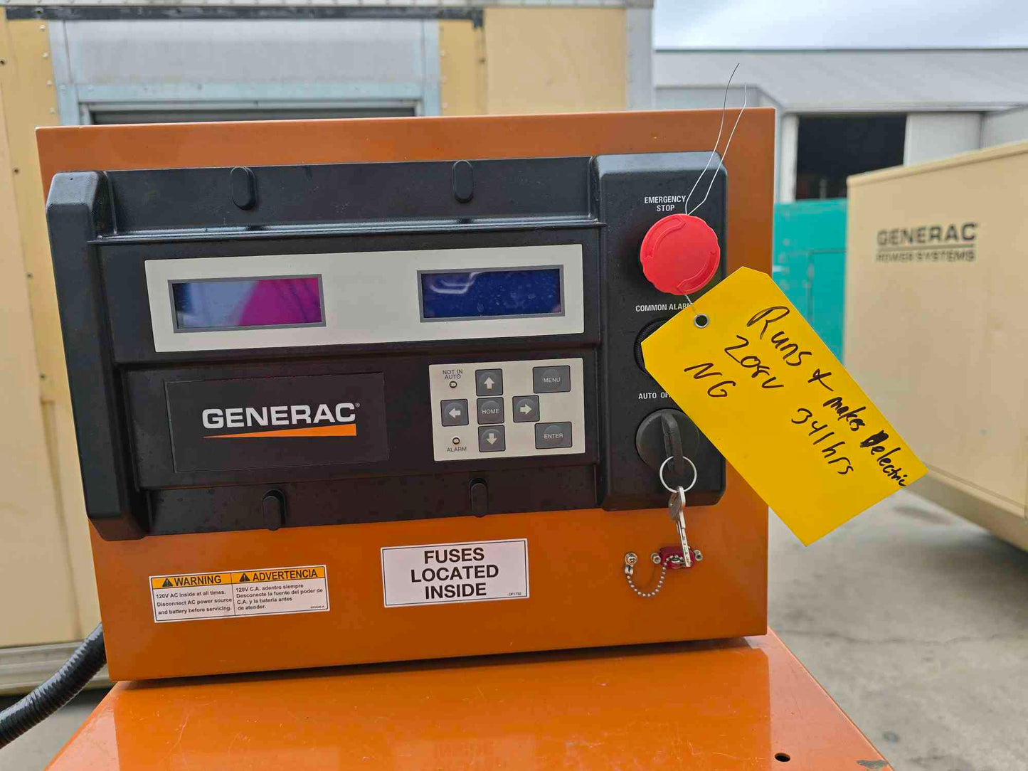 150KW Generac SG0150 Nat Gas LP Generator 3PH '07 341Hrs TESTED