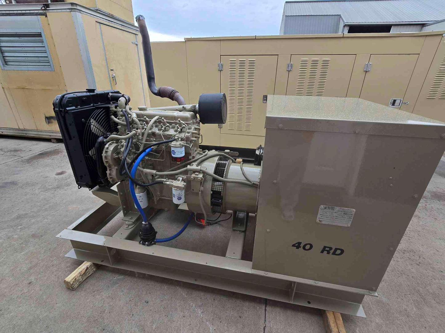40KW Magnetek 40RD Diesel Generator 1&3PH 240V '99 392Hrs TESTED