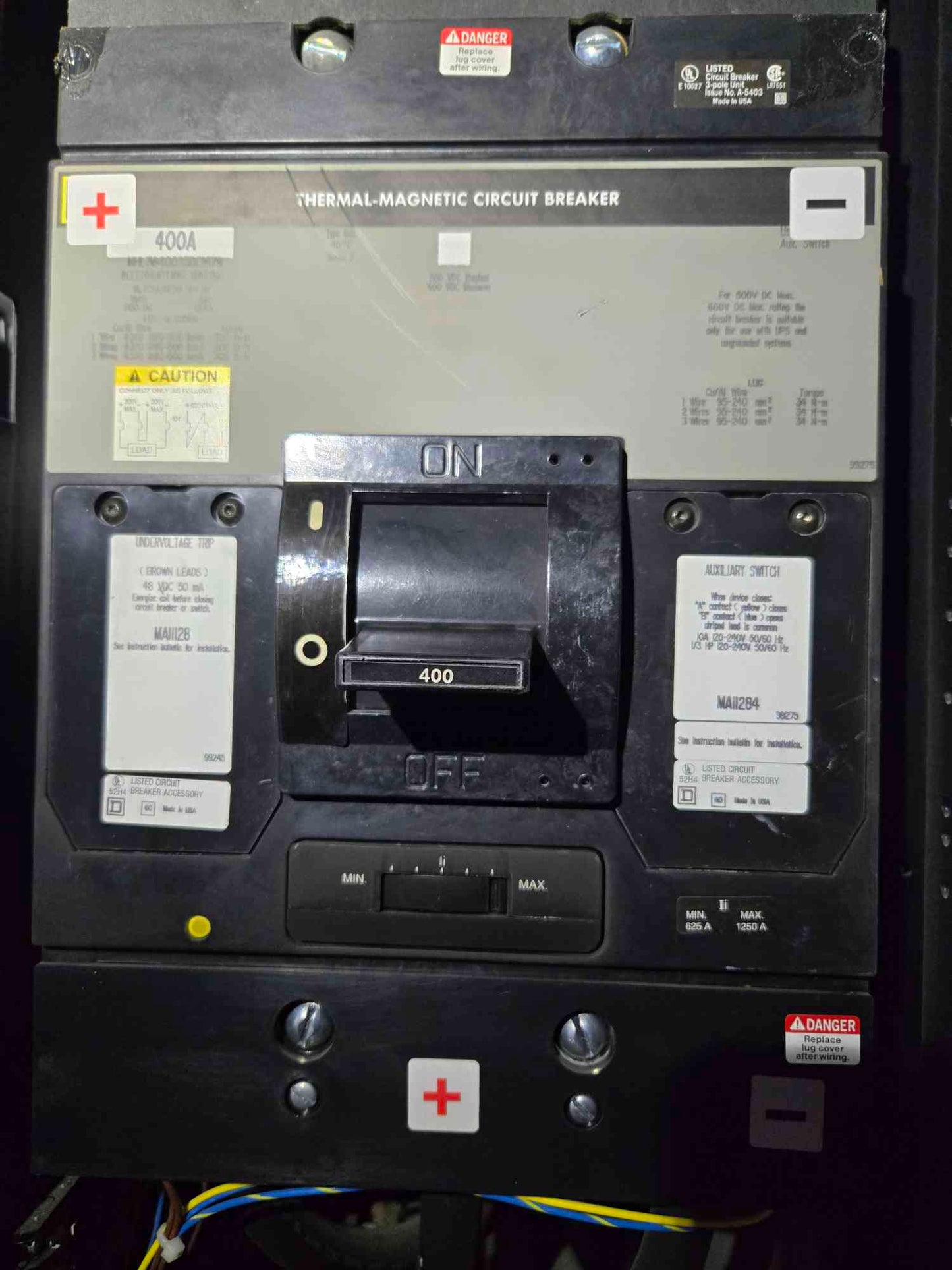 Liebert 400A UPS 600 Series Battery Cabinet No Batteries 395A DC Max 480 Volt