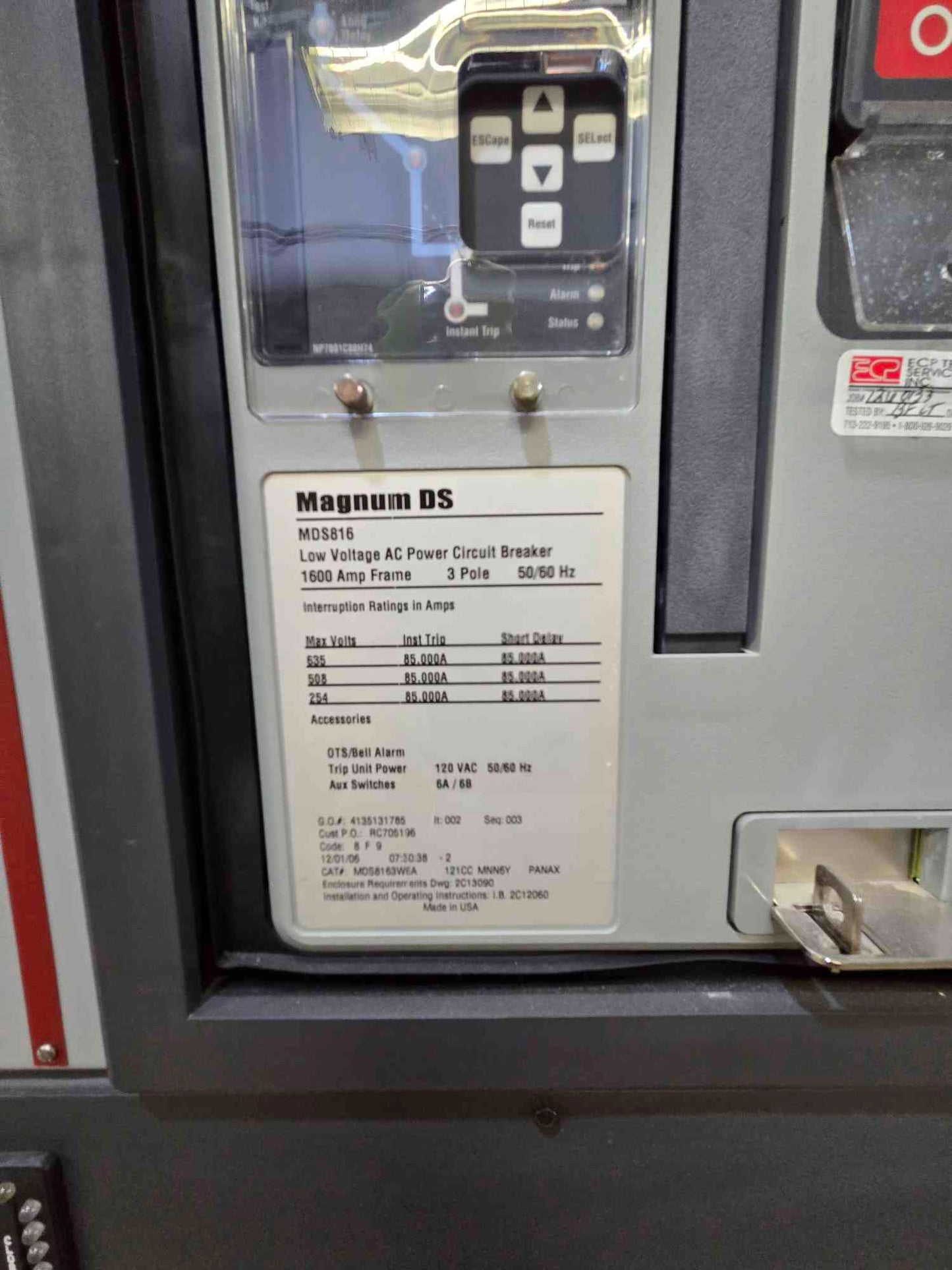 4000A Cutler Hammer Switchgear Transformer & Sys Bypass 7 Section 5 x MDS840, 4 x MDS816 - Cell 3