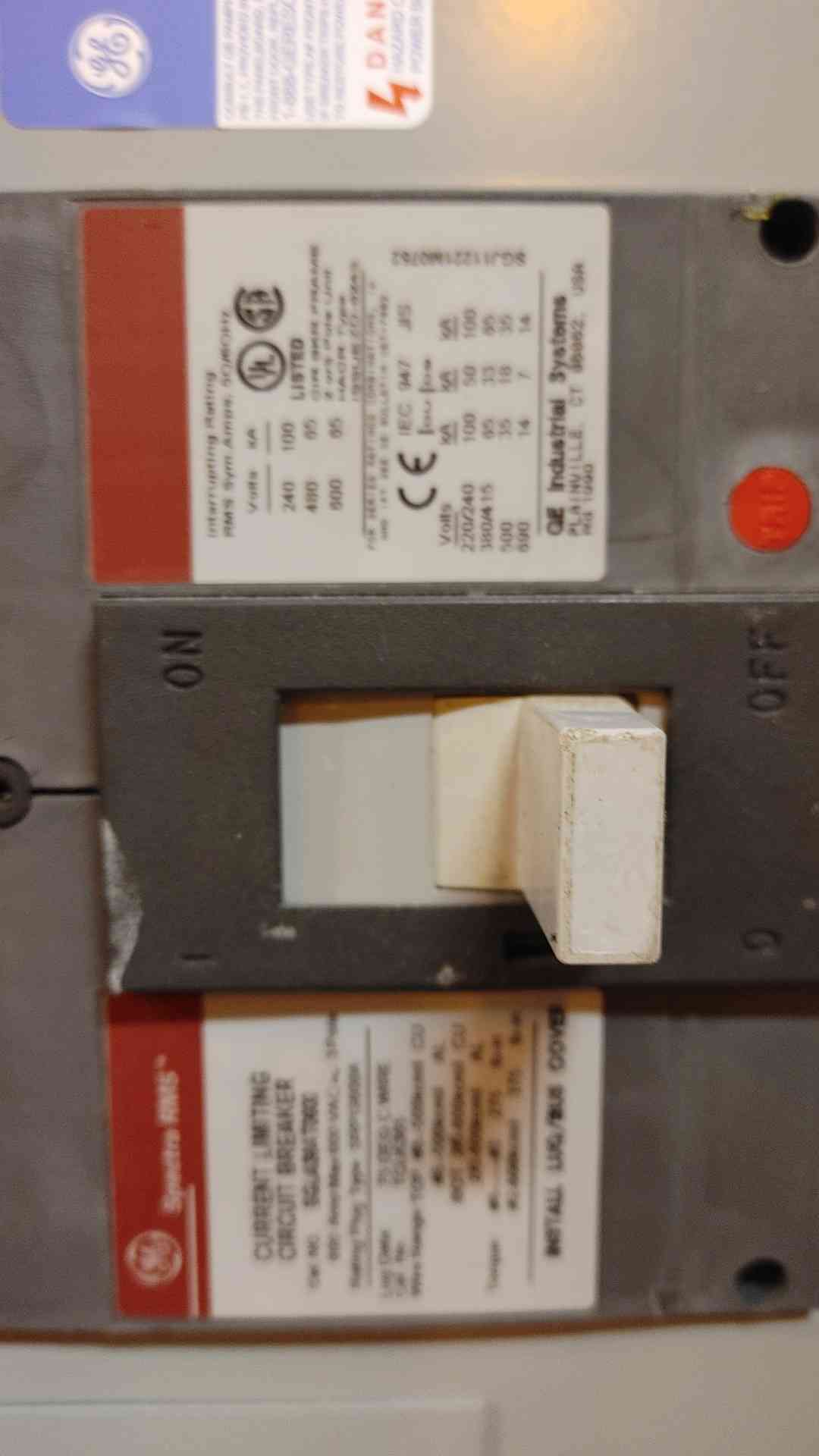 600A GE ASeries II Panelboard 480V 3Ph Main & Distribution(101501)