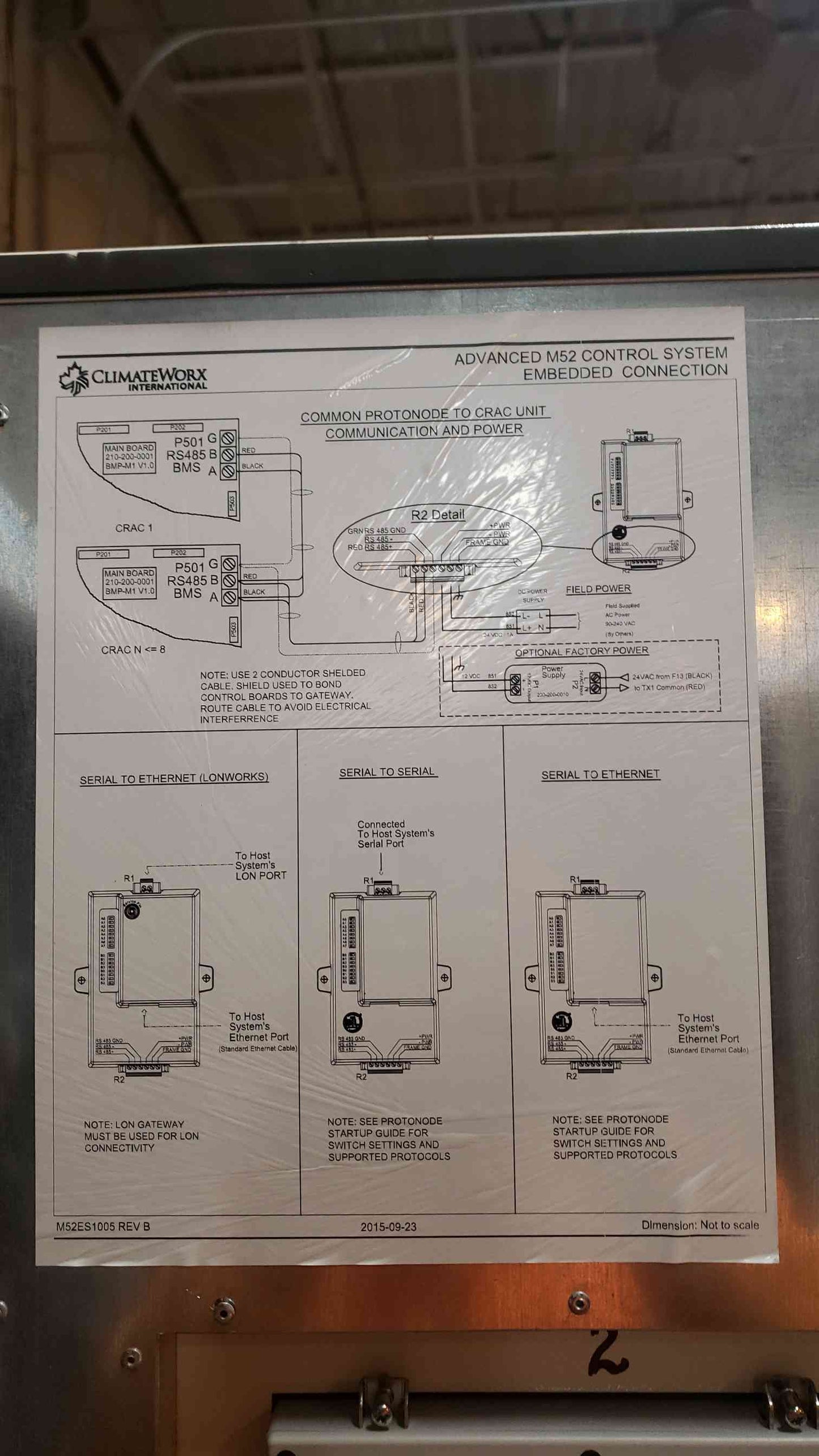 20 Ton ClimateWorx 460V CRAC Unit PAD065 & KM13 Air Cooled Condenser 1 Year of Use Installed '24