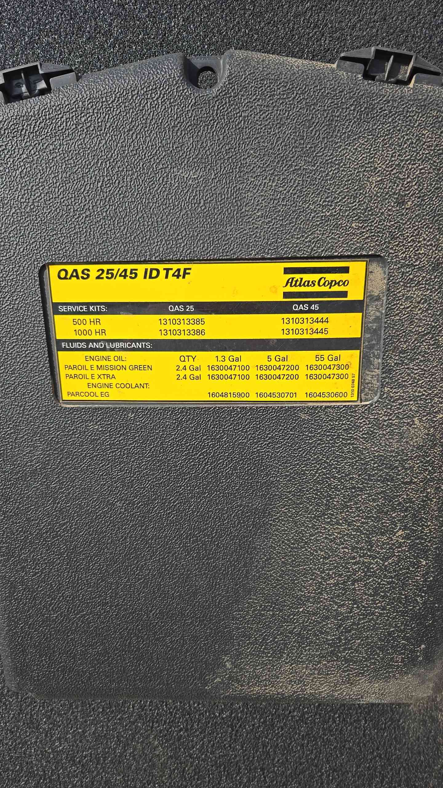 16KW 20KW QAS25 Atlas Copco Diesel Towable Generator 1&3PH 9033Hrs LOAD TESTED '17