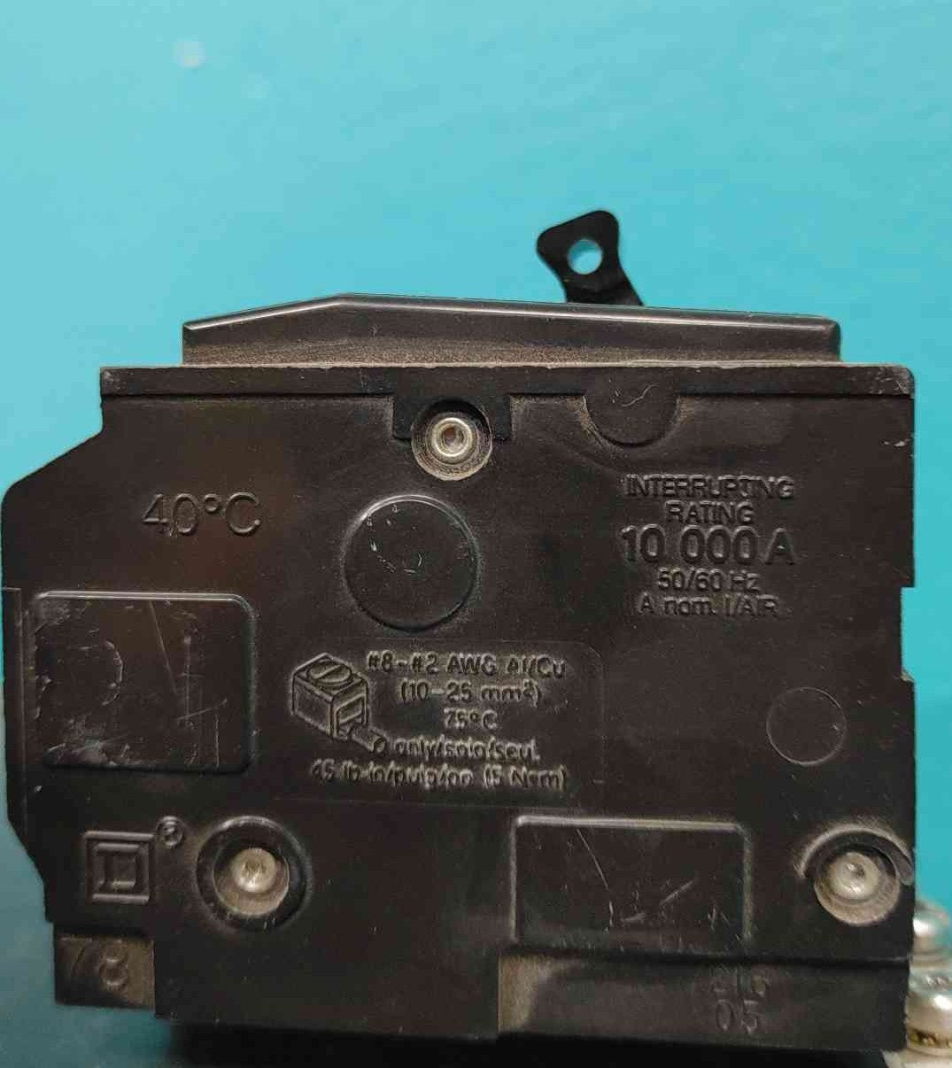 Square D QO360 60 Amp 3 Pole 240V Plug-On Circuit Breaker QO 10kA
