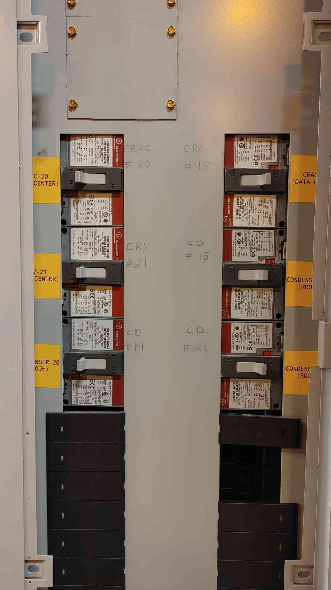 600A GE ASeries II Panelboard 480V 3Ph Main & Distribution(101501)