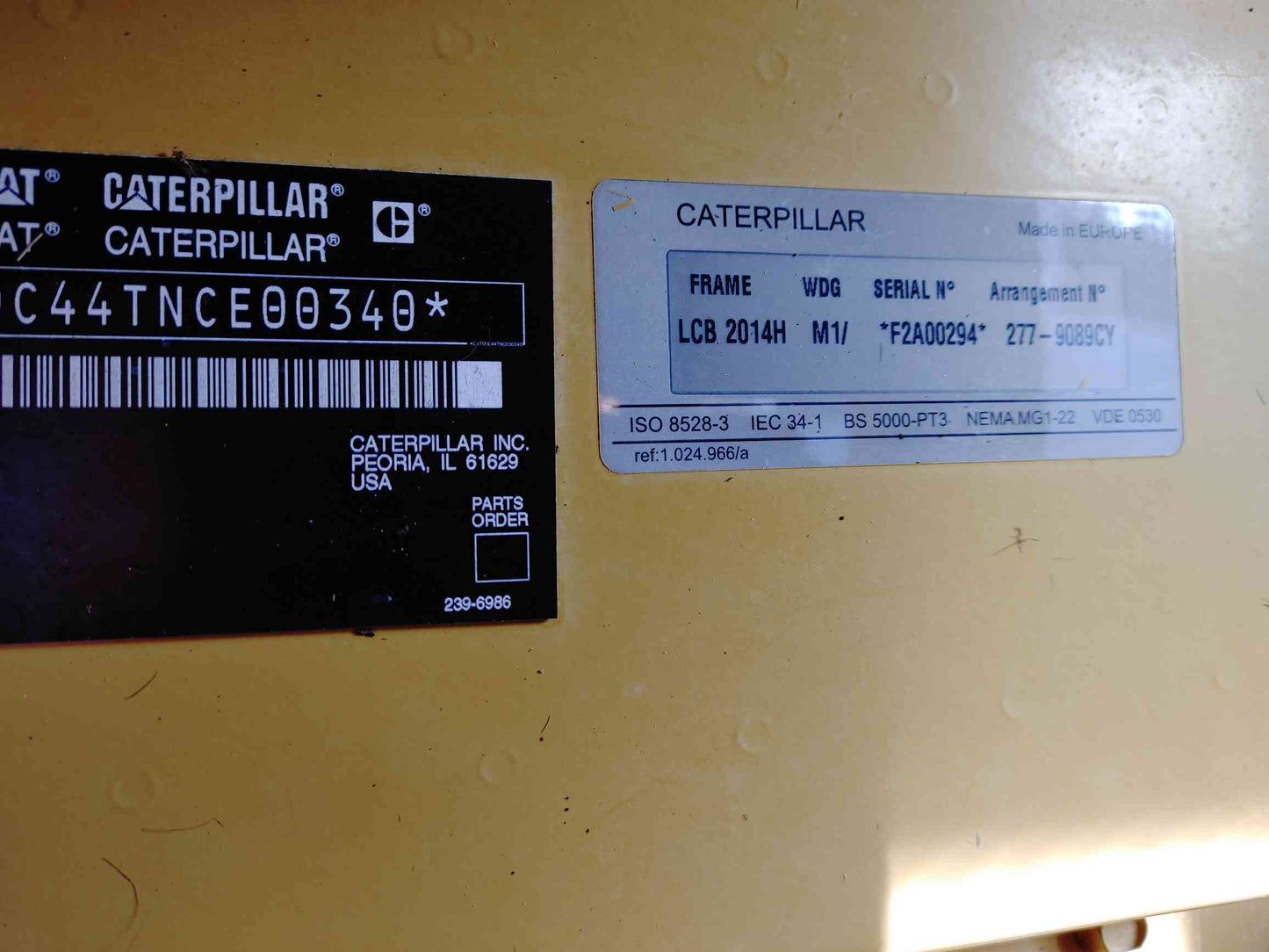 60KW Caterpillar Olympian Generator 1401Hrs 1PH Diesel 4001E C4.4 TESTED