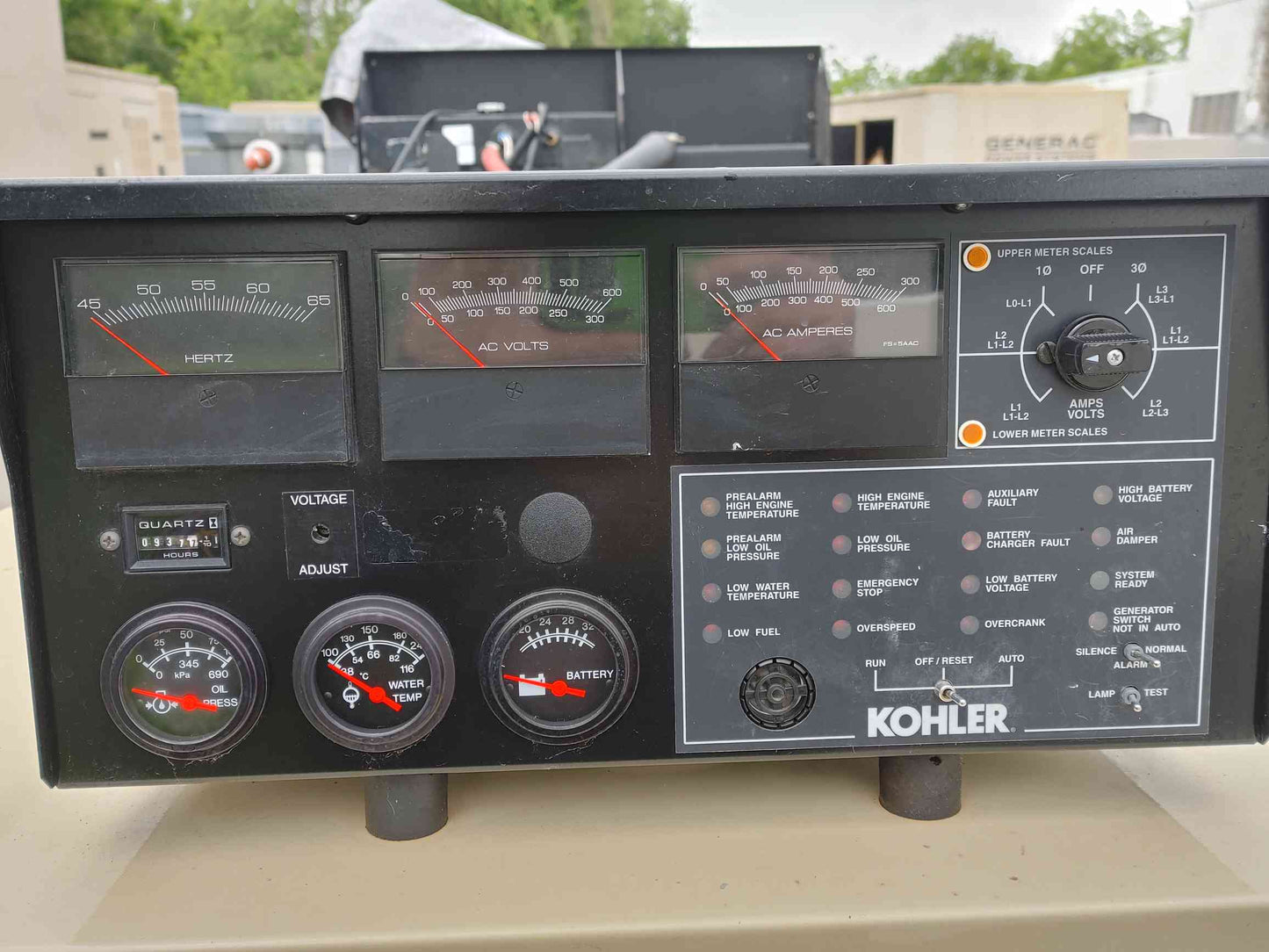 150KW 137KW Kohler Generator 150RZD 120/240v Nat Gas LP 937 Hrs TESTED