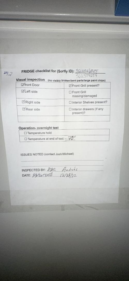 8" Thermo Chest Freezer 5820 Tested -70�(S6LLST9259)