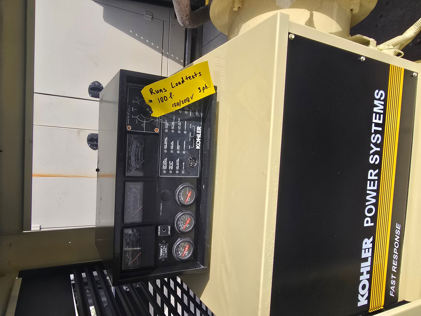 49KW 50KW Kohler Generator 460 Ford 1078 Hrs TESTED '97-17522