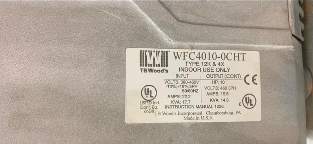 10HP E-TRAC AC INVERTER WOOD"S WFC4010-0CHT(S6LLST10239)