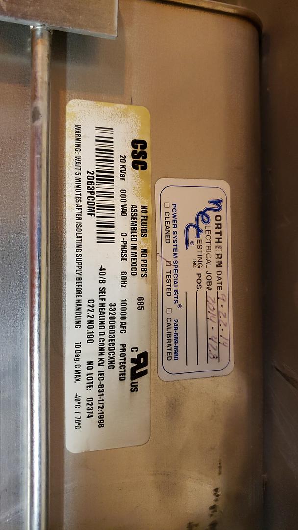 Lot of 2 Myron Zucker Calmount Capacitor Assembly KIM43009-3(S6LLST10651)
