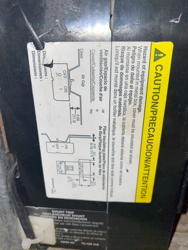 225A Square D Circuit Breaker KAL362251021(S6LLST1316)