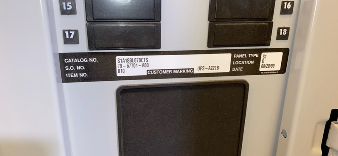 250A SIEMENS Breaker Panelboard 120/240 1PH(S6LLST4133)
