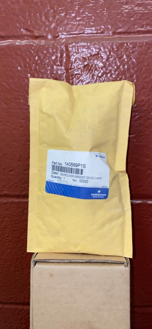 *Pickup Only* Emerson Network Power SW Rocker W/INDEP 28VDC LAMP(S6LLST4554)