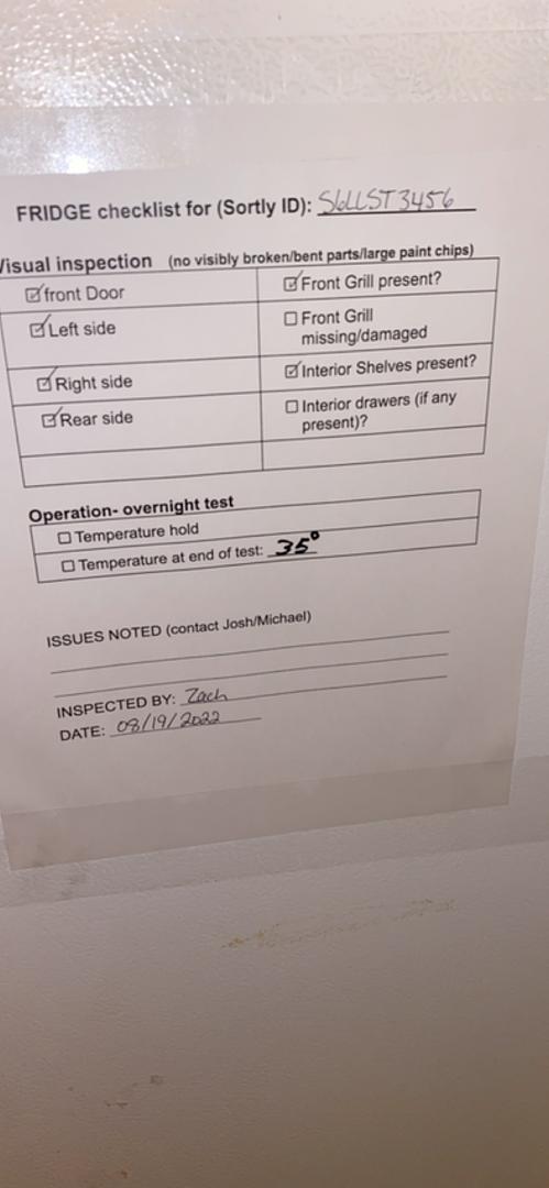 *Pickup ONLY* Kenmore Vertical Refrigerator 32x27x65 Tested(S6LLST3456)