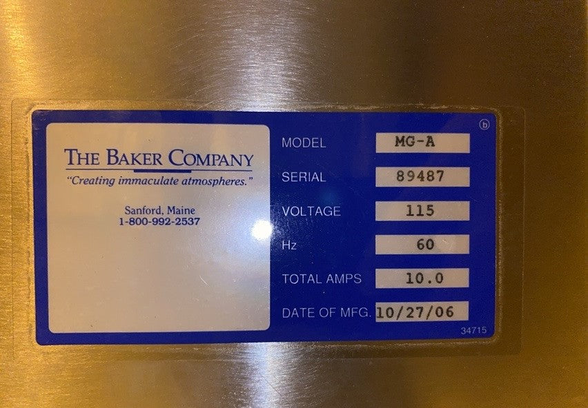 Baker MicroGard Enclosure Fume Hood 115V 10.0Amps(S6LLST1028)