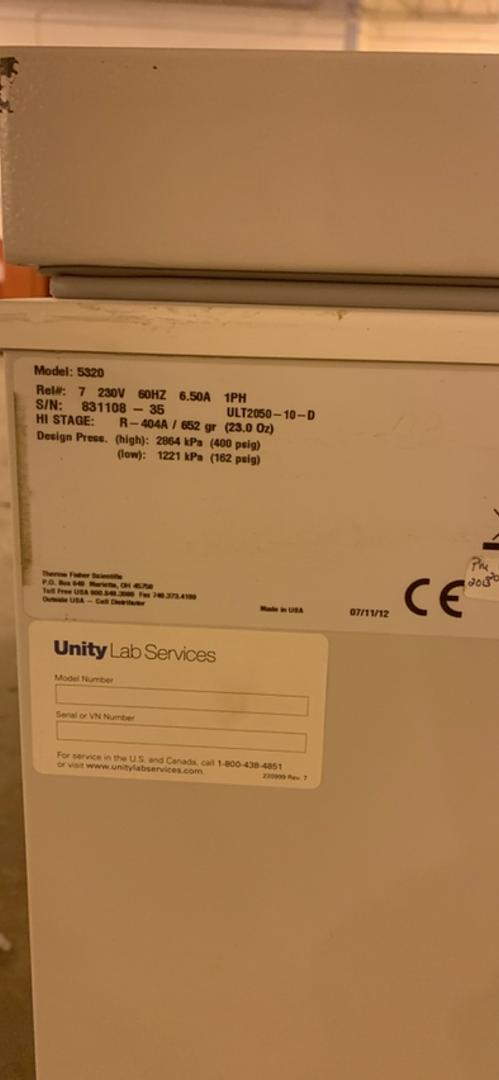8' Lab Thermo Revco CXF Chest Freezer WORKING -40(S6LLST6852)