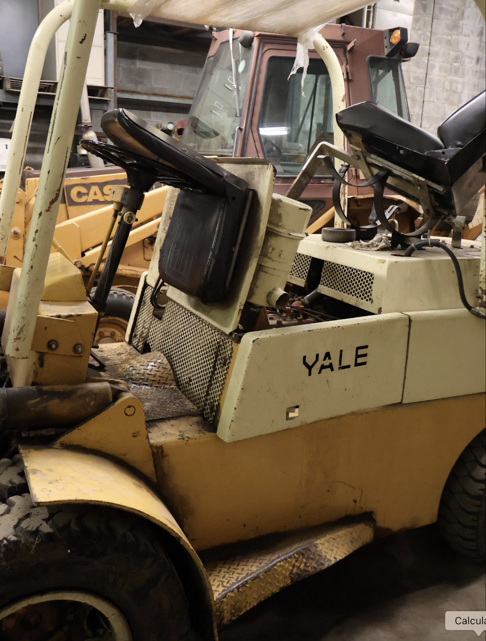 Yale 10,500lb. Propane Forklift Truck, w/ 2-Stage Mast, 56" Forks